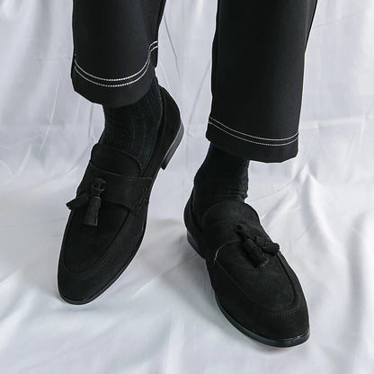 Edward | Men’s Suede Tassel Loafers